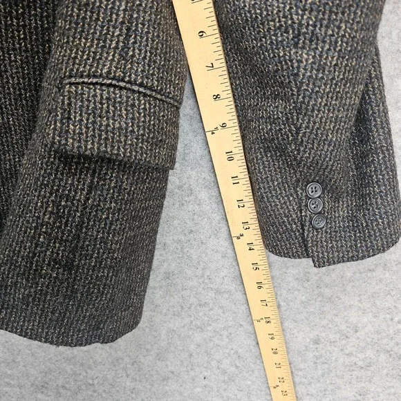 Peruvian Alpaca Blazer Mens 40S M Black LE COLLEZIONI Tweed Fleck Sport Coat USA